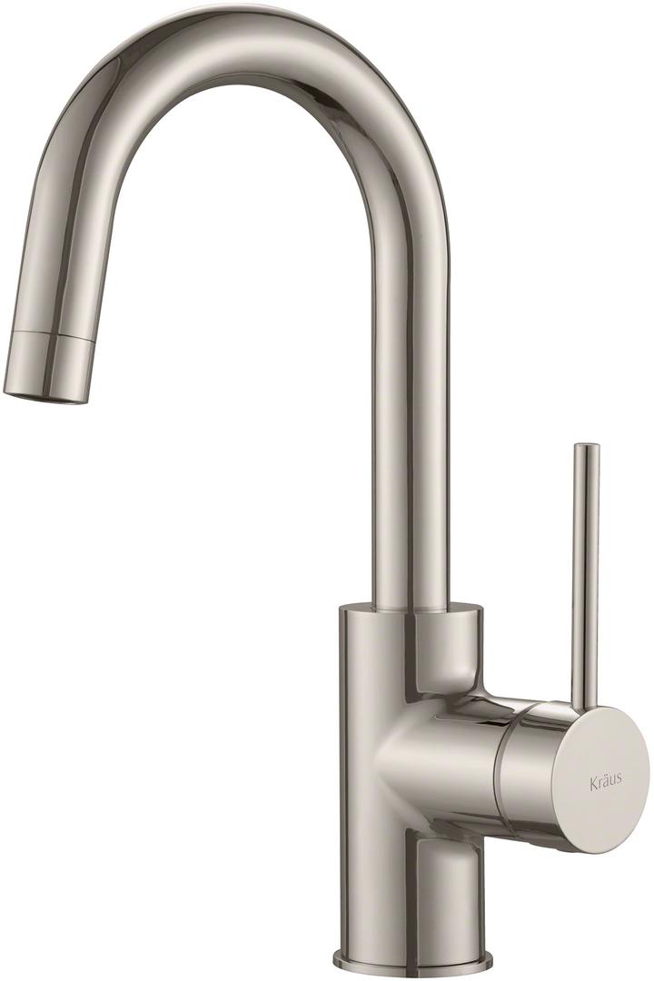 Kraus  Oletto Single Handle Kitchen Bar Faucet - Stainless Steel