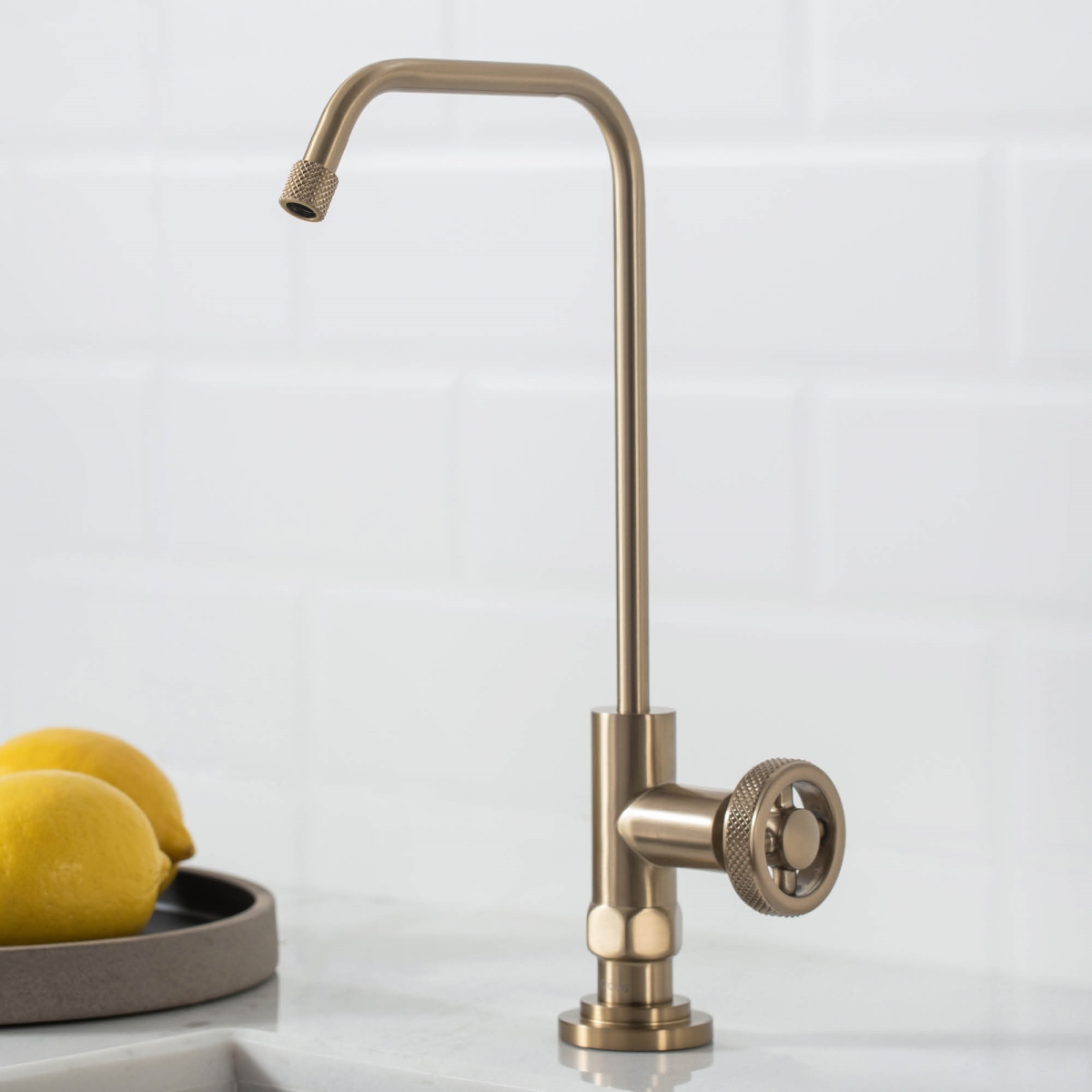 Urbix Drinking Water Dispenser Beverage Kitchen Faucet, Brushed Gold