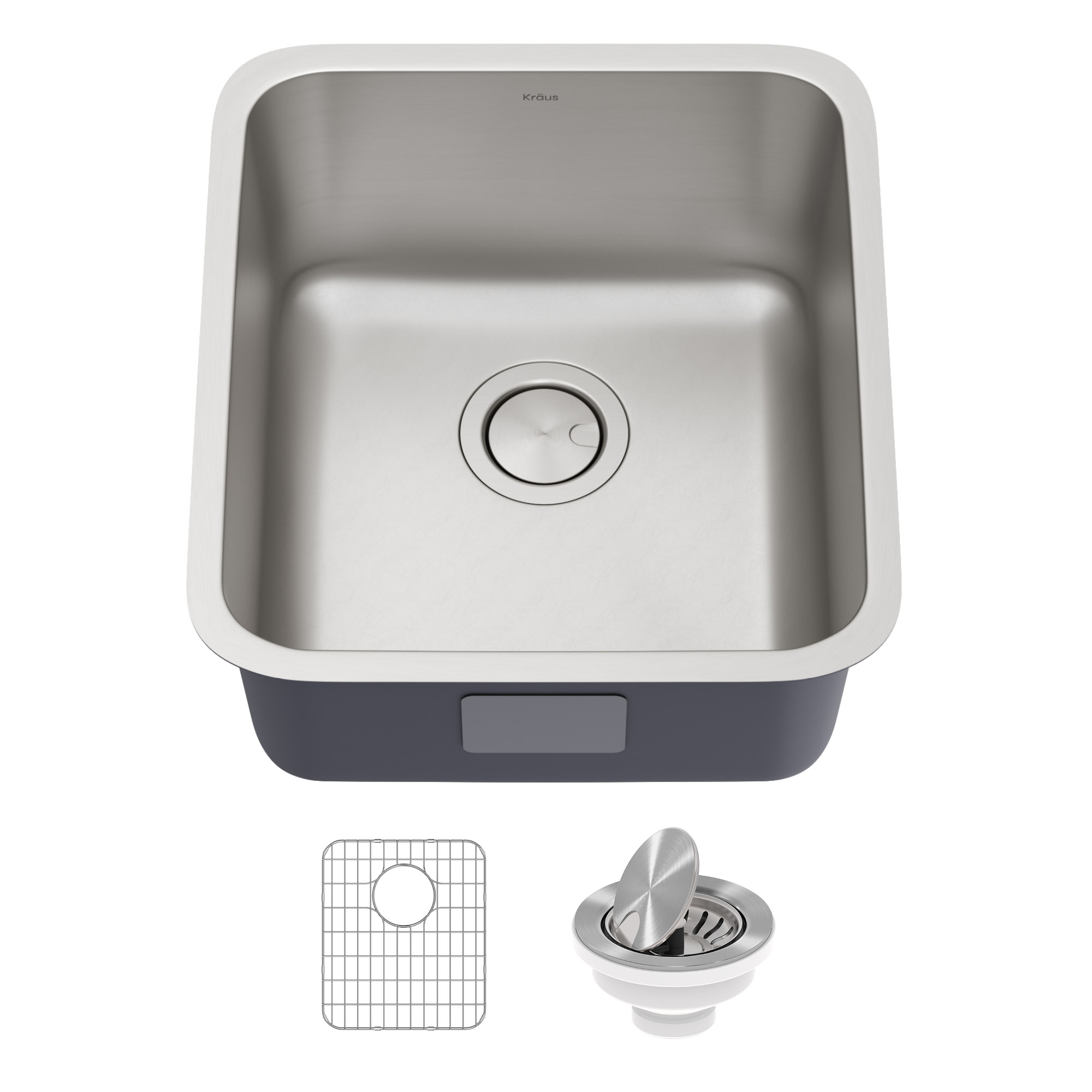 17 in. 16 Gauge Dex Undermount hygienic Stainless Steel Single Bowl Kitchen Sink