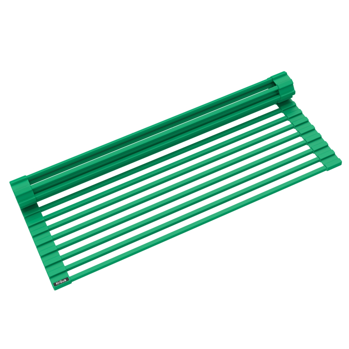 Multipurpose Workstation Sink Roll-Up Dish Drying Rack, Green