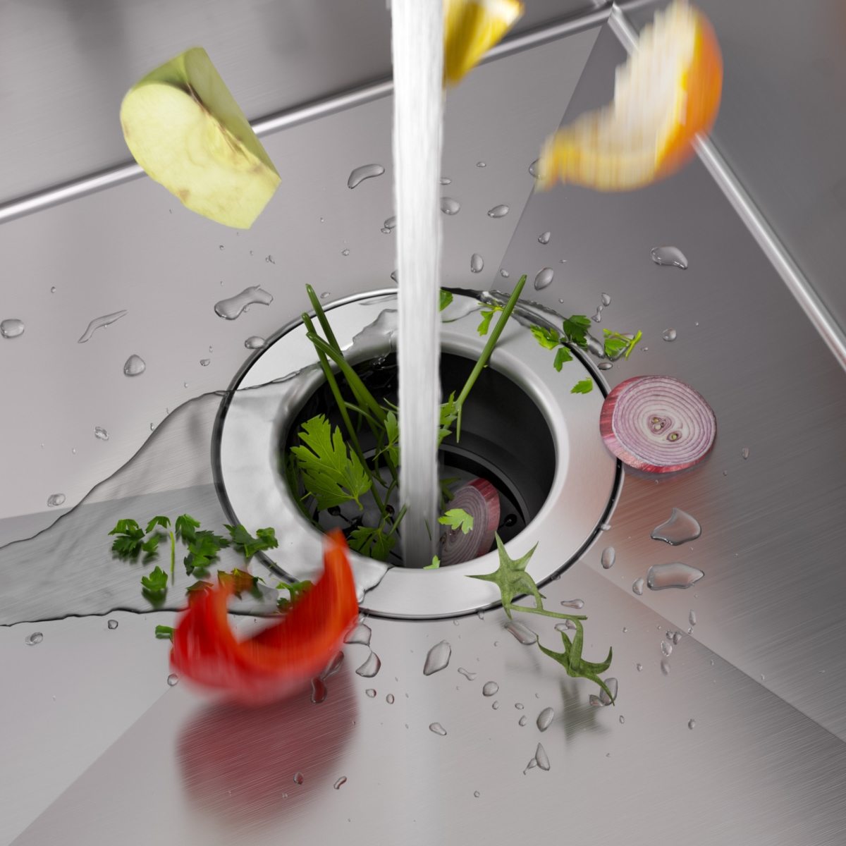 Kraus  WasteMate Continuous Feed Garbage Disposal with 0.75 HP Ultra-Quiet Motor for Kitchen Sinks