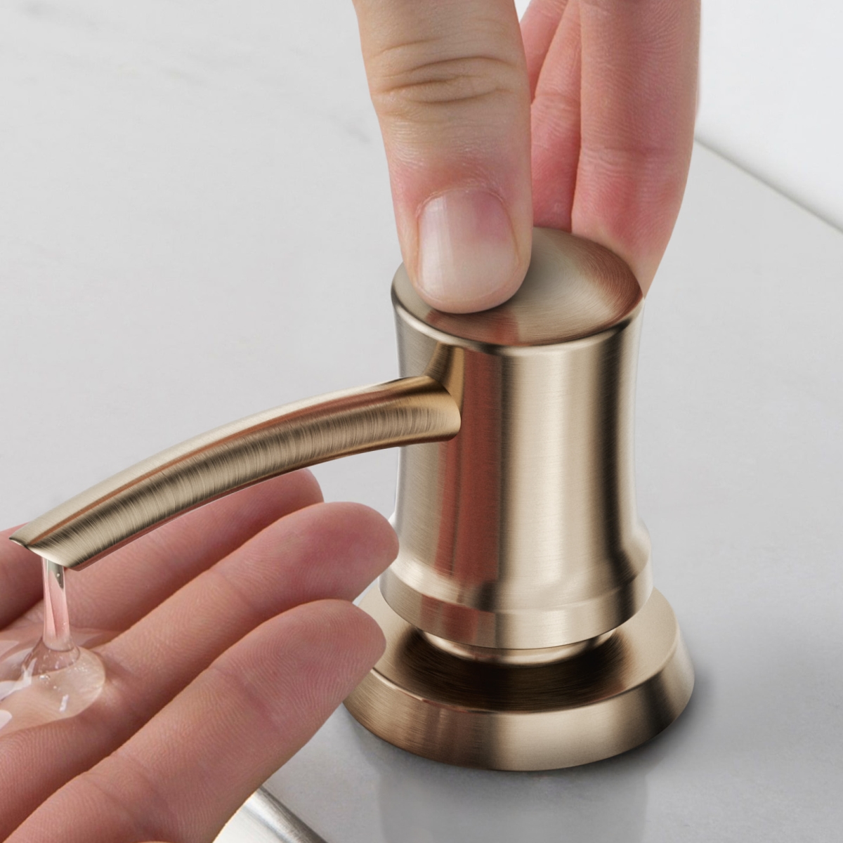 Kraus  Kitchen Soap & Lotion Dispenser, Spot-Free Antique Champagne Bronze