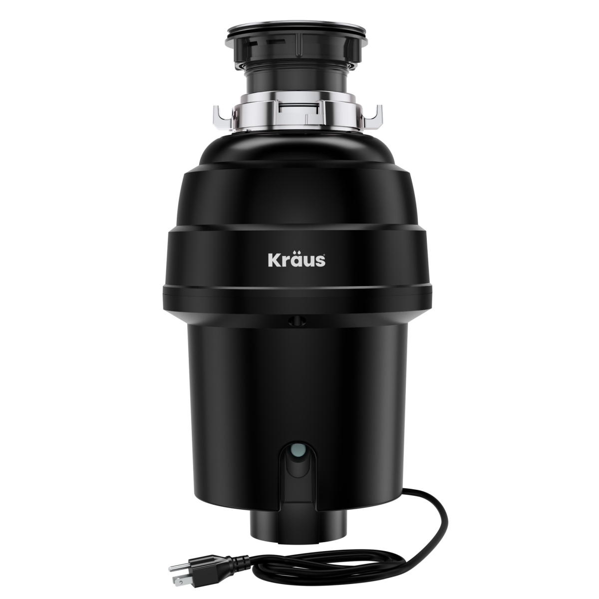 Picture of Kraus KWD100-100MBL WasteGuard 1 HP Continuous Feed Garbage Disposal with Ultra-Quiet Motor for Kitchen Sinks with Power Cord & Flange Included&#44; Black
