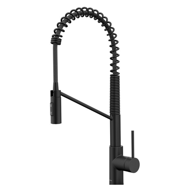 Kraus KFF-2631MB Oletto Commercial Style Pull-Down Single Handle Kitchen Faucet, Matte Black -  Daniel Kraus