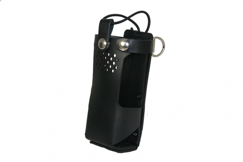 Picture of Boston Leather 5611RC15-1 Firefighters Radio Holder for Motorola APX 6000-6000 XE&#44; 8000 & 8000XE Model 1.5