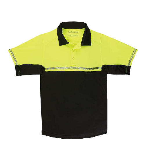 Picture of 5.11 Tactical 5-713223202X Bike Patrol Polo- Short Sleeve, Reflective Yellow - 2XL