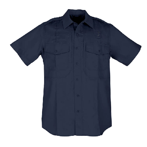 Picture of 5.11 Tactical 5-71177750LR Mens Patrol Duty Uniform Short Sleeve Twill Class B Shirt&#44; Midnight Navy - Regular & Large