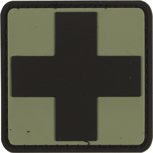VDT07-0990004000 Rubber Patch, Olive Drab - First Aid Symbol