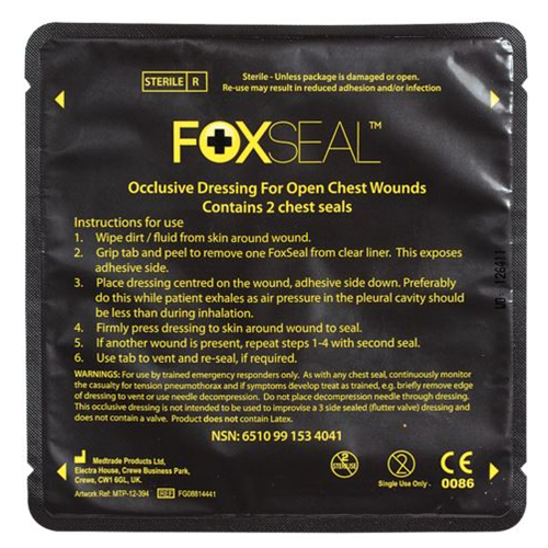 VDT10-0104000000 Foxseal Dressing for Open Chest Wounds