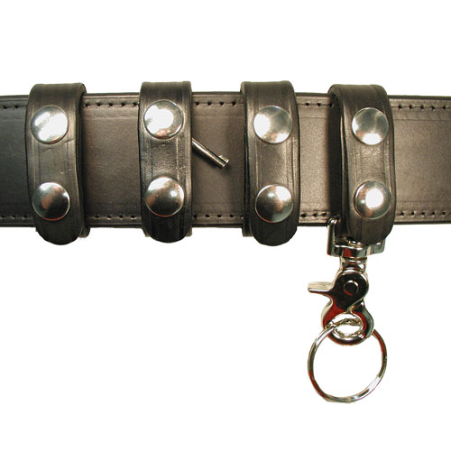 Picture of Boston Leather 7500-1 Belt Keeper Combo Pack&#44; Plain - Nickel Snaps