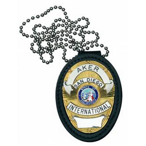 A691-BP 691 Recessed Federal Badge Holder, Black