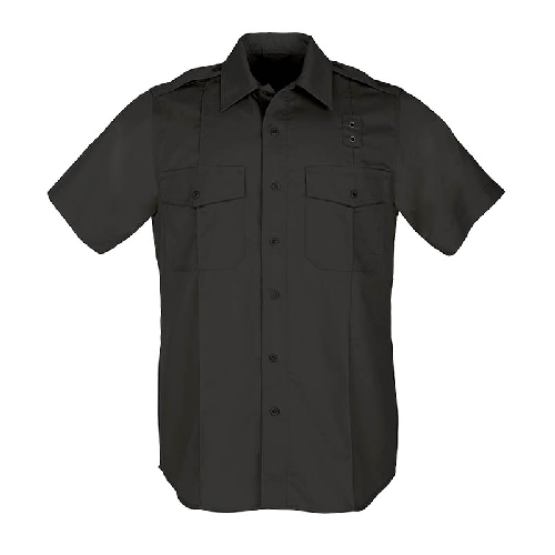 Picture of 5.11 Tactical 5-61158019LR Womens Patrol Duty Uniform Short Sleeve Class A Twill Shirt&#44; Black - Regular & Large