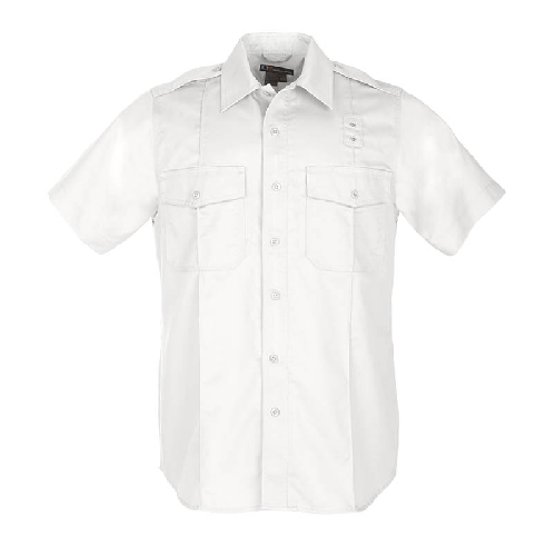 Picture of 5.11 Tactical 5-711830103XLT Mens Patrol Duty Uniform Short Sleeve Twill A-Class Shirt&#44; White - Tall & 3XL