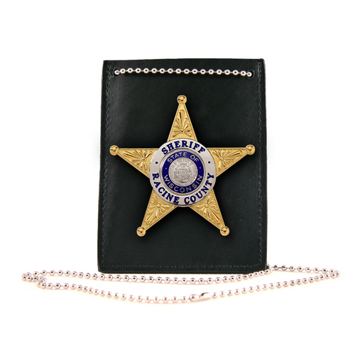 Picture of Boston Leather 5845-1 Neck Chain ID & Badge Holder