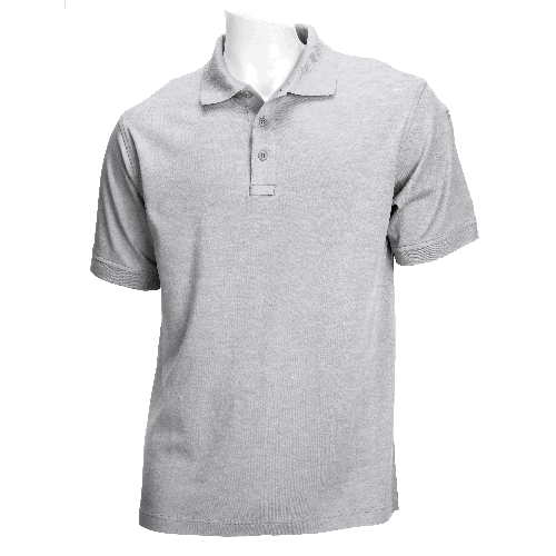 5-71182016S Tactical Short Sleeve Polo, Heather Grey - Small