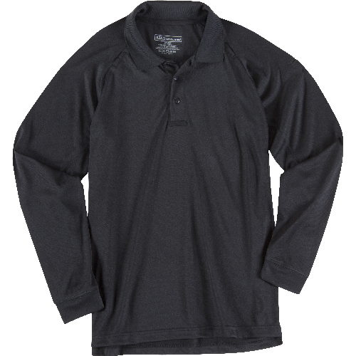 Picture of 5.11 Tactical 5-72049019XL Performance Long Sleeve Polo&#44; Black - Extra Large