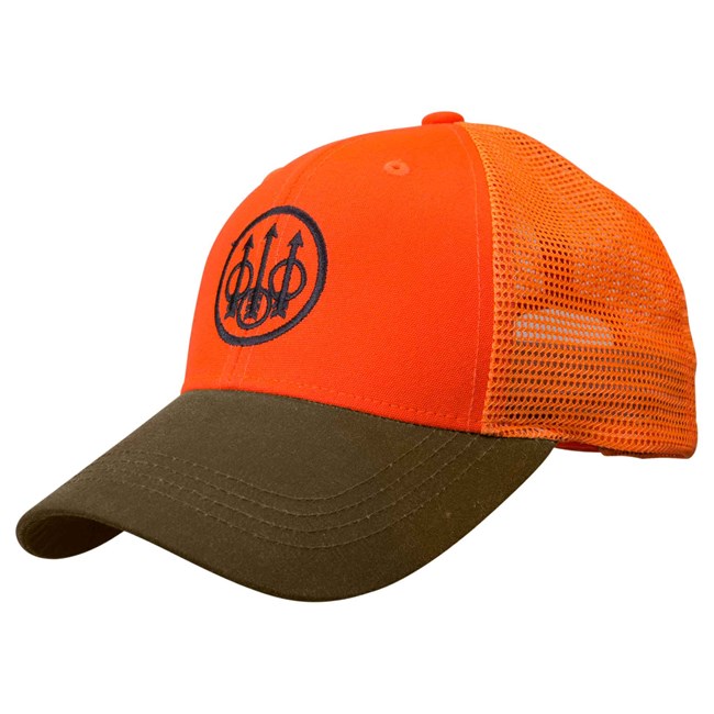 Picture of Beretta BER-BC641T15150850 Upl& Trucker Hat&#44; Blaze Orange-Brown - Adjustable