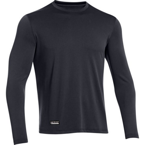 Under Armour 1248196465MD Mens UA Tech Tactical Long Sleeve T-Shirt, Dark Navy Blue - Medium