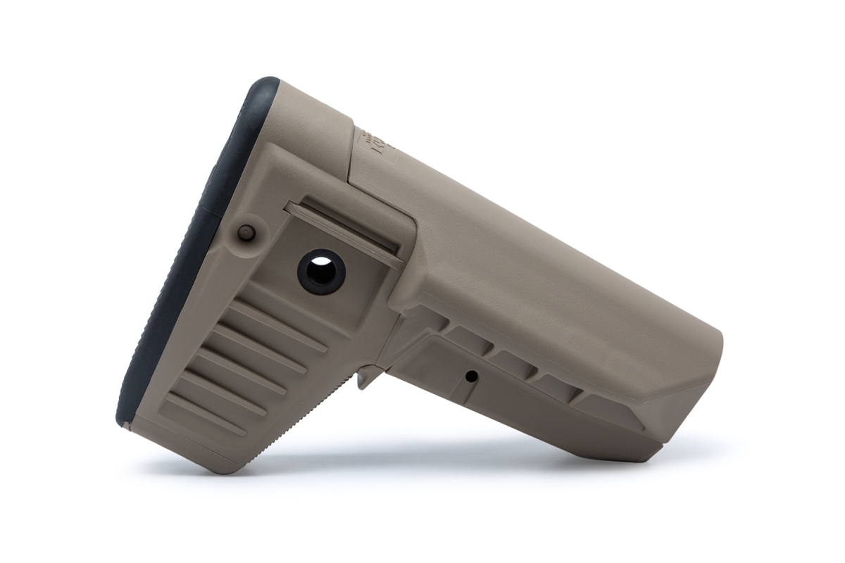 Picture of Bravo USA BCM-GFS-MOD1-SPMD-FDE Gunfighter Stock Mod 1-Sopmod-Compartment, Flat Dark Earth