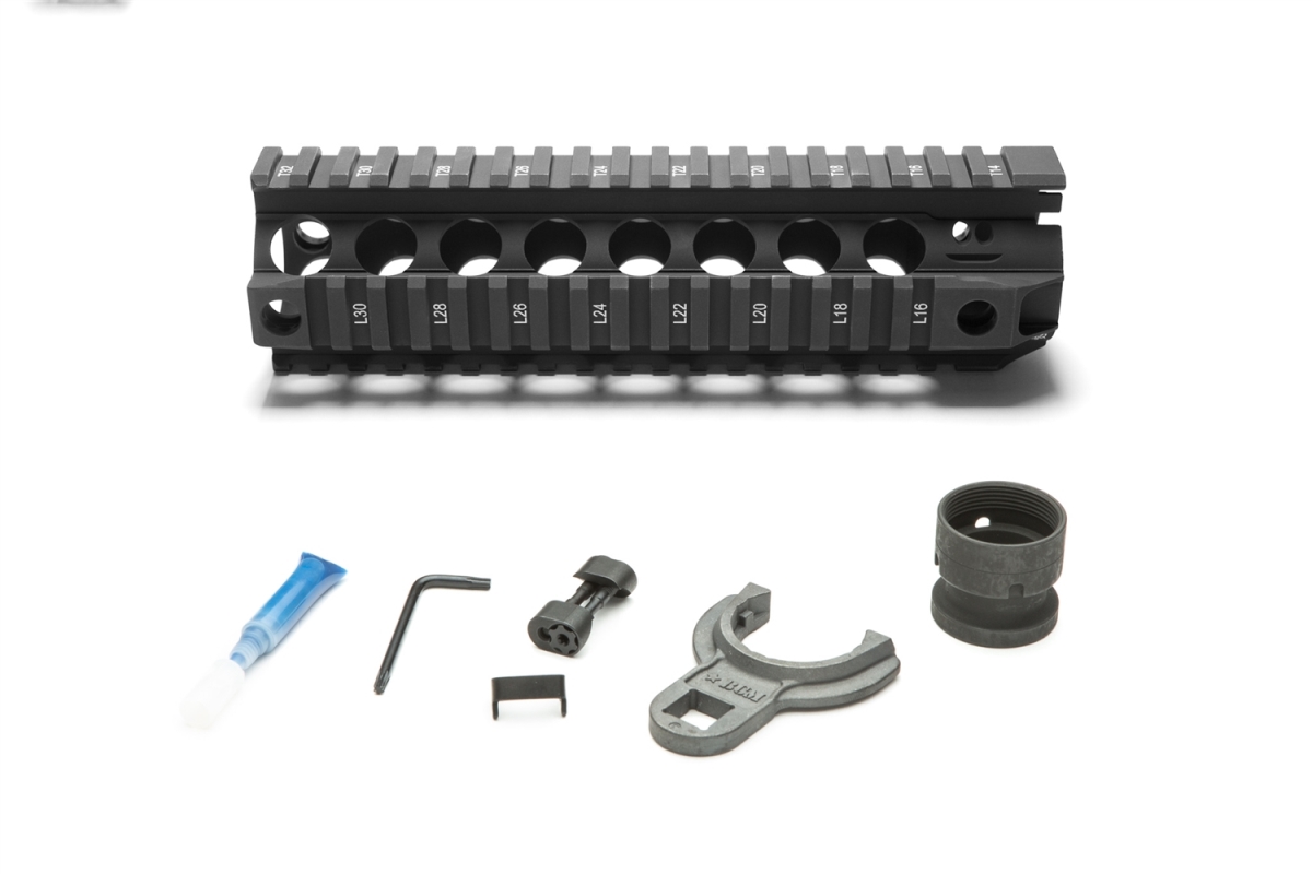 BCM-QRF-8-556-BLK QRF-10 Quad Rail Free Float Handguard, Black - 8 in.