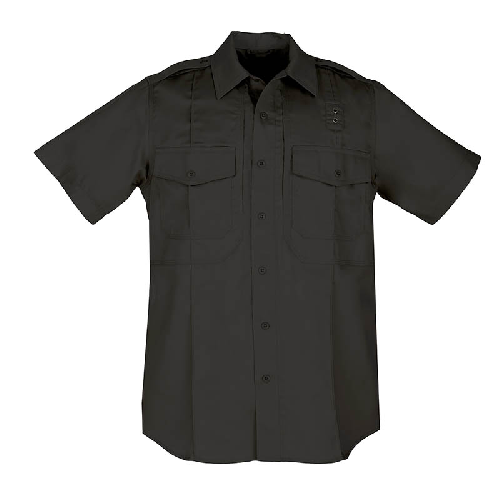Picture of 5.11 Tactical 5-71177019LR Mens PDU Short Sleeve Twill B-Class Shirt&#44; Black - Large