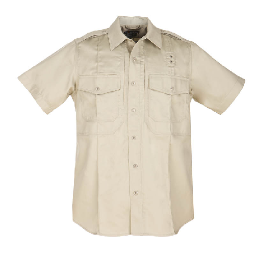 Picture of 5.11 Tactical 5-71177160LR Regular Mens PDU Short Sleeve Twill B-Class Shirt&#44; Silver Tan - Large
