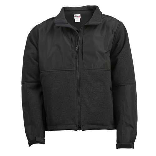 ELB-SH3600-L-R Shield Apex Crossover Long Sleeve Jacket - Black, Large