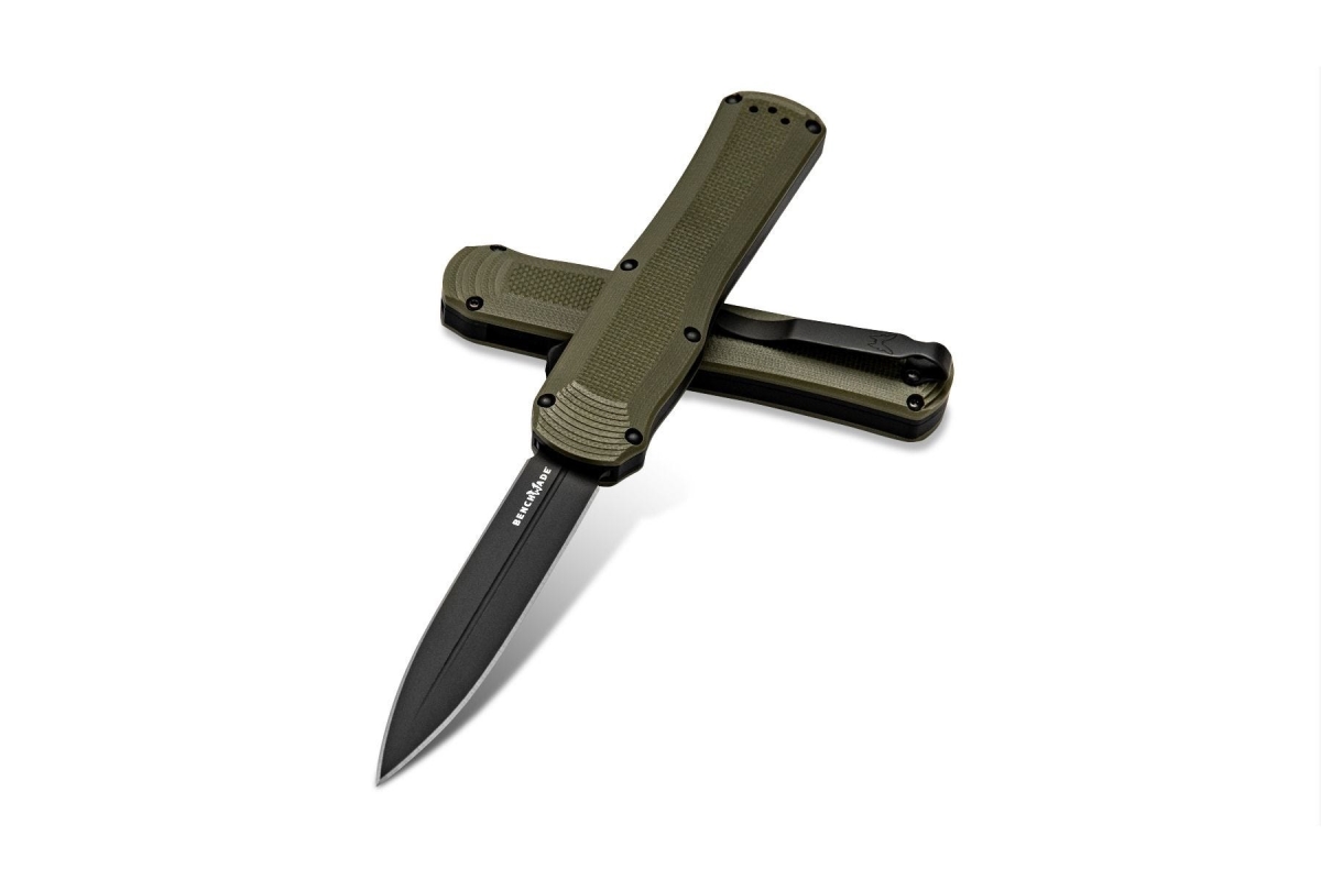 Benchmade Autocrat Out-the-Front Auto Olive Drab Green G10 Dagger 3400BK-1