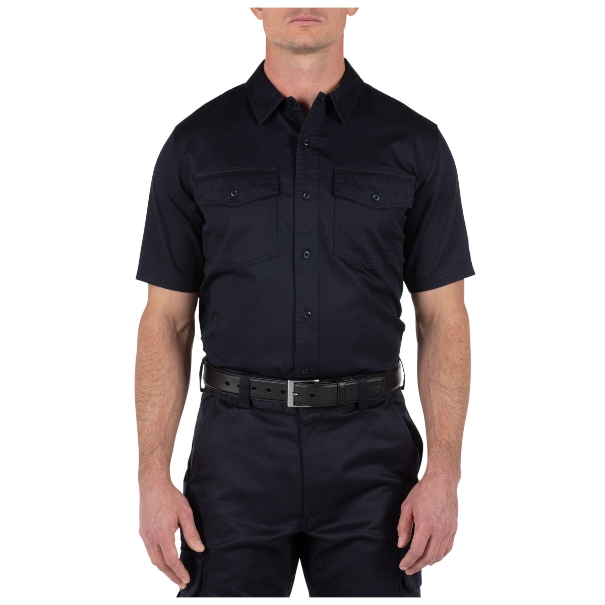 Picture of 5.11 Tactical 5-71391720XL Company Short Sleeve Shirt&#44; Fire Navy - Regular - Extra Large