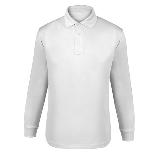 ELB-K5140-XL Ufx Long Sleeve Tactical Polo - White, Extra Large
