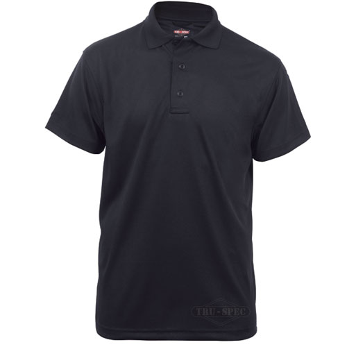 TSP-4336007 Short Sleeve Performance Polo T-Shirt, Black - 2XL
