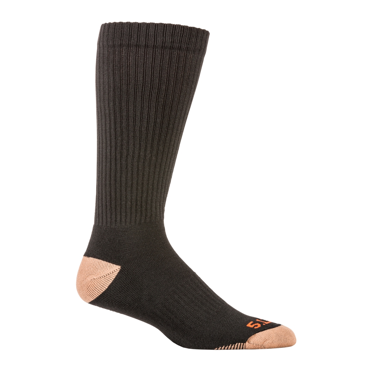 Picture of 5.11 Tactical 5-10038019S-M Cupron Over The Calf Socks&#44; Pack of 3&#44; Black - Small & Medium