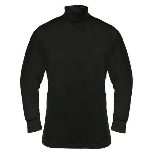 ELB-8920-M UFX Base Layer Mock T-Neck Long Sleeve T-Shirt, Black - Medium