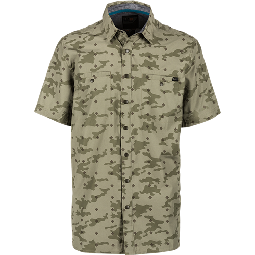 Picture of 5.11 Tactical 5-71377256S Crestline Camo Short Sleeve Shirt&#44; Python - Small