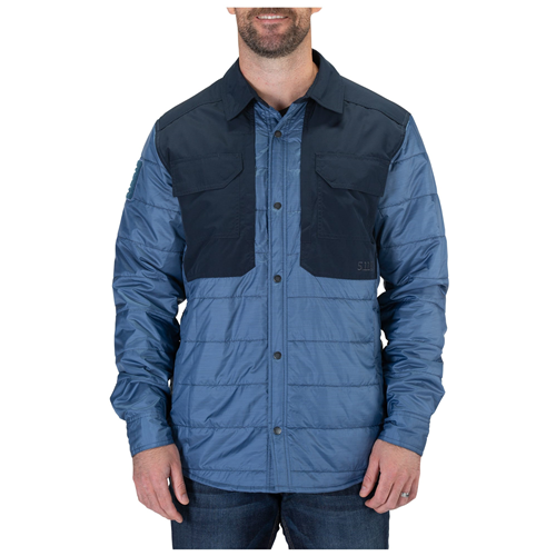 Picture of 5.11 Tactical 5-721237902XL Peninsula Insulator Shirt Jacket, Ensign Blue Heather - 2XL