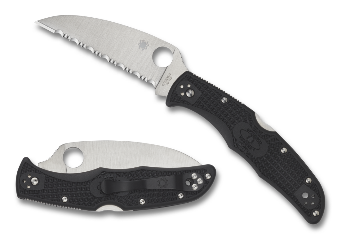 Spyderco Endura 4 3.78 inch Folding Knife - Black -  C10FPWCBK