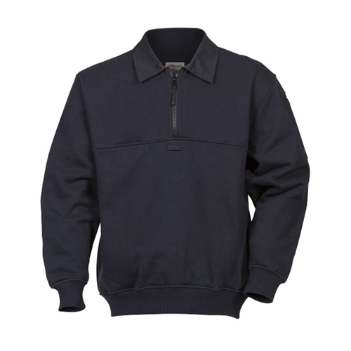 ELB-3732-2XL Shield Job Twill Collar Shirt, Navy - 2XL