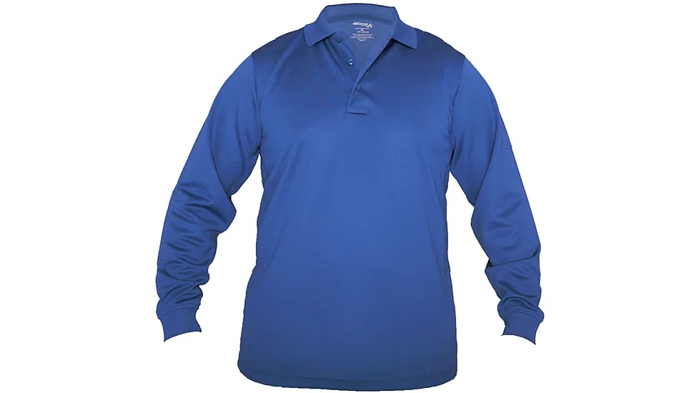 ELB-K5151-XS Mens UFX Long Sleeve Tactical Polo Shirt, Royal Blue - Extra Small
