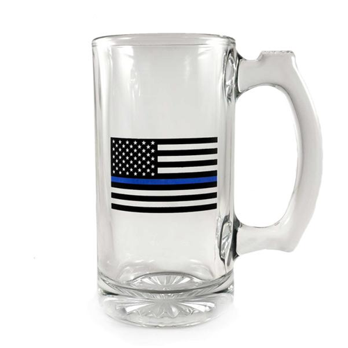 Libbey Deco Glass Mug -  Flag, 12.5 oz