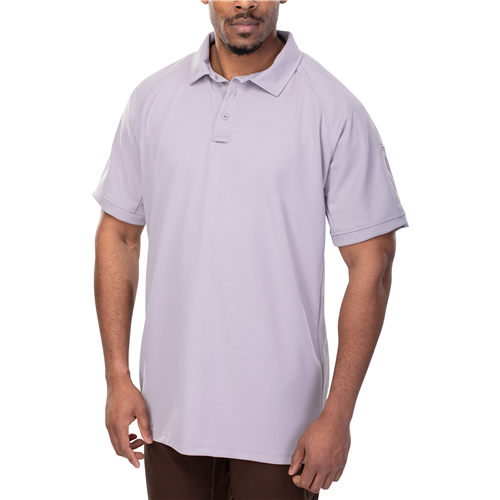 VTX-VTX4000PTLTGXLARGE Coldblack Mens Short Sleeve Polo - Long, Light Grey - Extra Large