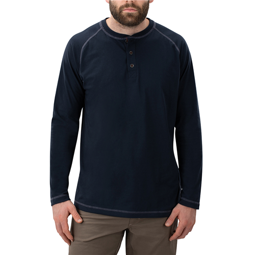 VTX-VTX1465INLARGE Action Henley, Indigo - Large