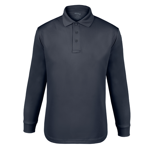 ELB-K5144-L UFX Long Sleeve Tactical Polo Active Shirt, Navy - Large