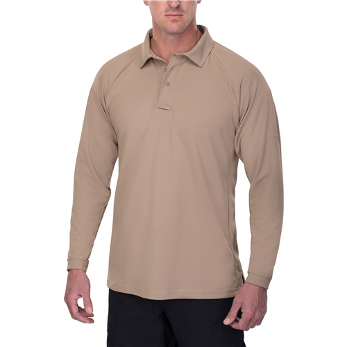VTX-VTX4020PTNXLARGE Coldblack Mens Short Sleeve Polo, Tan - Extra Large