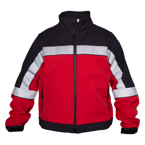 ELB-SH3704RN-XL-R Regular Shield Block Soft Shell Jacket, Navy & Red - Extra Large