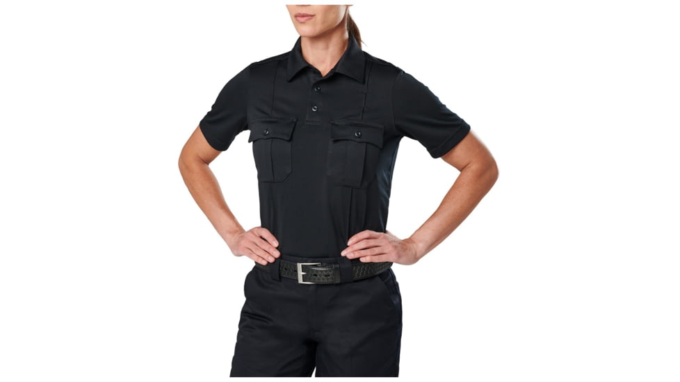 Picture of 5.11 Tactical 5-61328750S Womens Class A Uniform Short Sleeve Polo Shirt&#44; Midnight Navy - Small