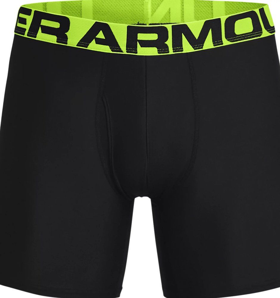 Picture of Under Armour 1363619001MD 6 in. Men Tech Boxerjock&#44; Black - Medium - Pack of 2