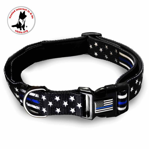 Picture of Thin Blue Line TBL-AM-CR-SM Thin Blue Line Stars & Stripes Collar&#44; Small