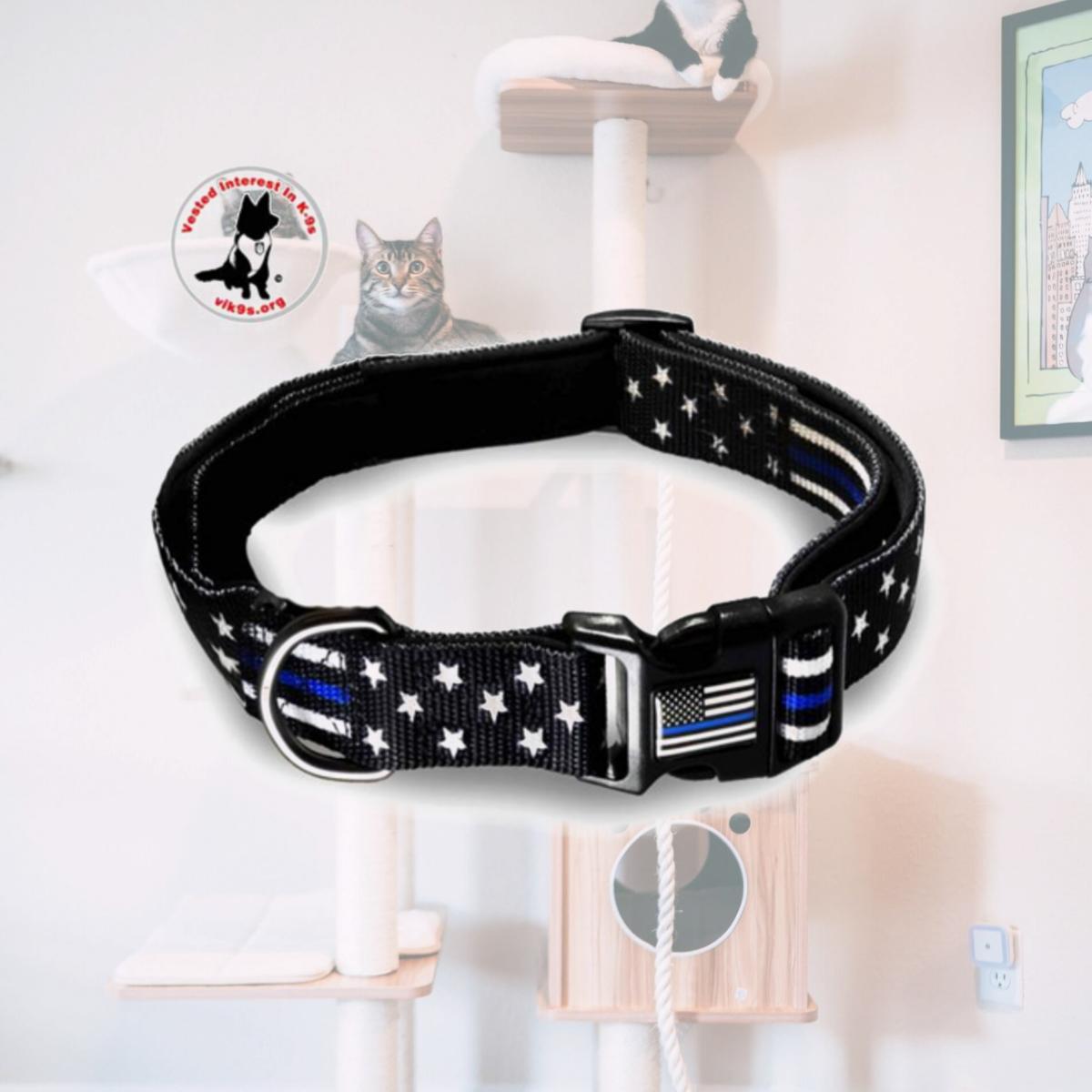 Picture of Thin Blue Line TBL-AM-CR-SM Thin Blue Line Stars & Stripes Collar&#44; Small