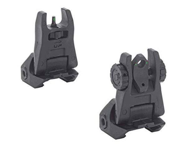 MEP-404100 FUBS Tritium Front & Rear Back Up Sights, Black