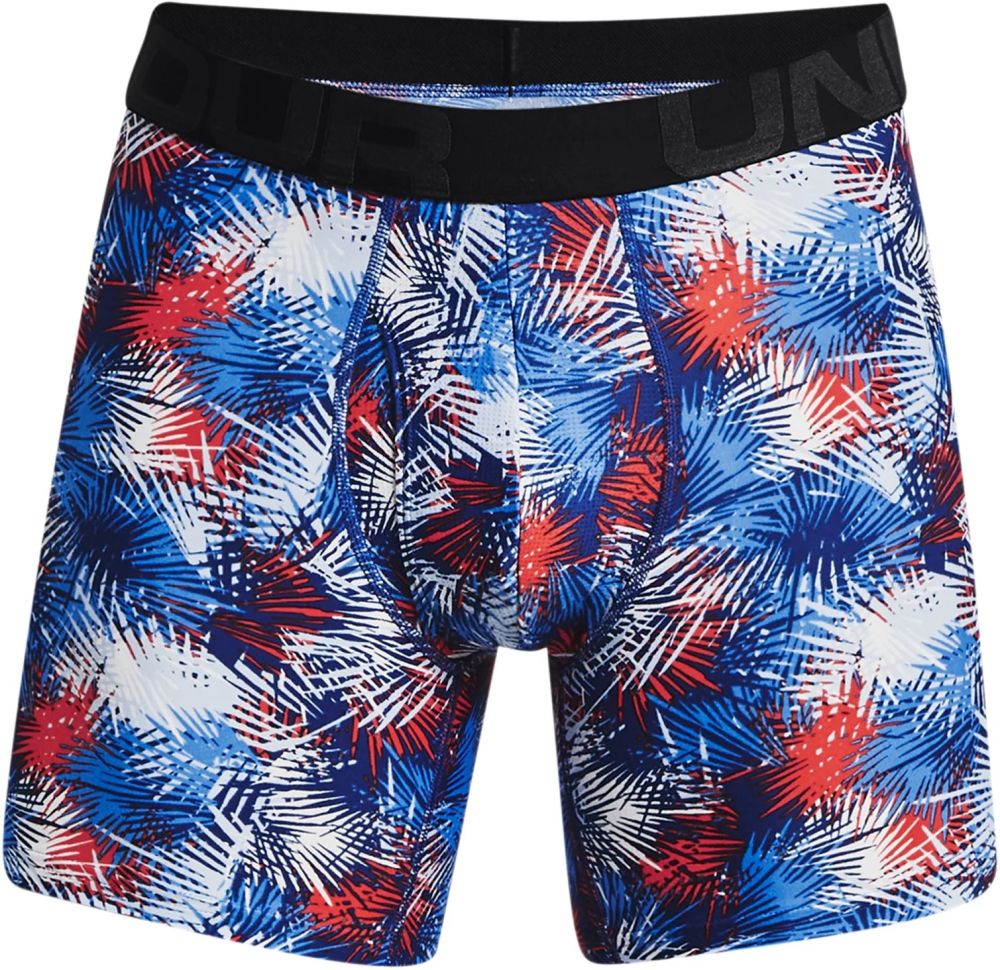Picture of Under Armour 13274174522X 6 in. Tech Single Seasonal Boxer&#44; Blue - 2XL